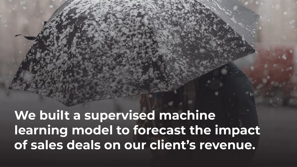 Accurately Forecast Customer Sales with Machine Learning (ML)