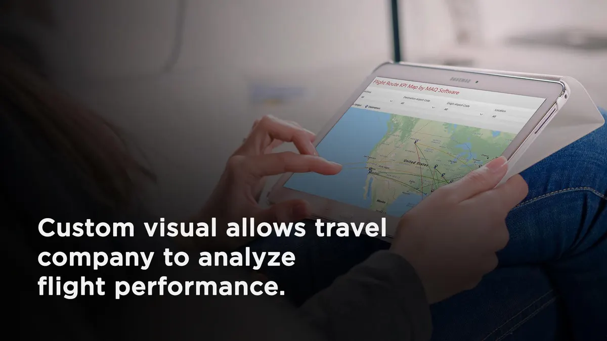 Custom Visual Allows Travel Company to Analyze Flight Performance