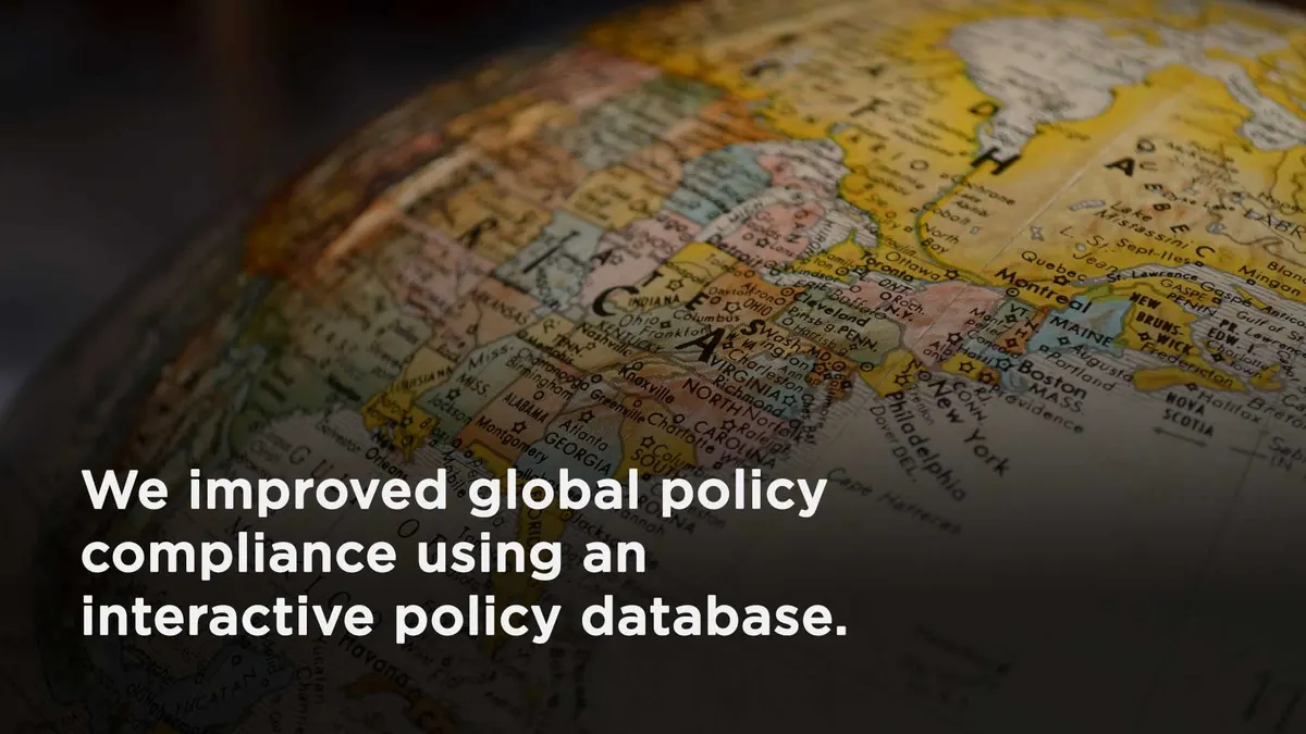 Software Company Monitors Global Affairs via Cloud-Based Policy Portal
